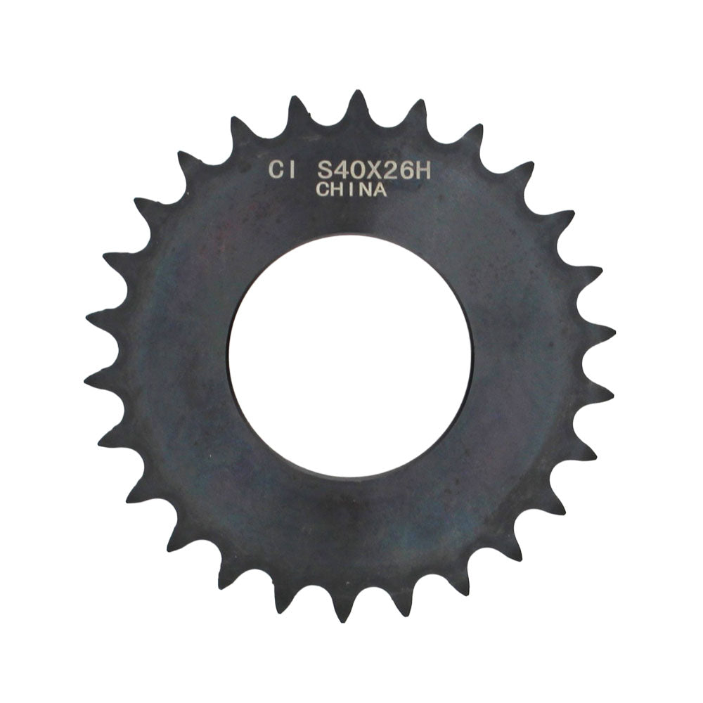 40X26 Weld On Sprocket for #40 Roll Chain Used On X Series Weld On Hubs 26 Teeth
