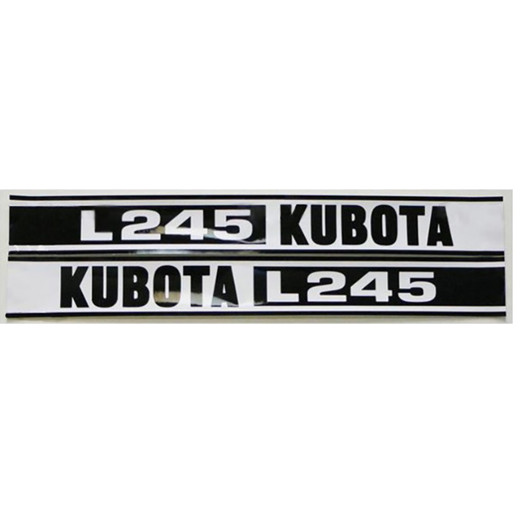 RAP23093 Black & White Hood Decal Set