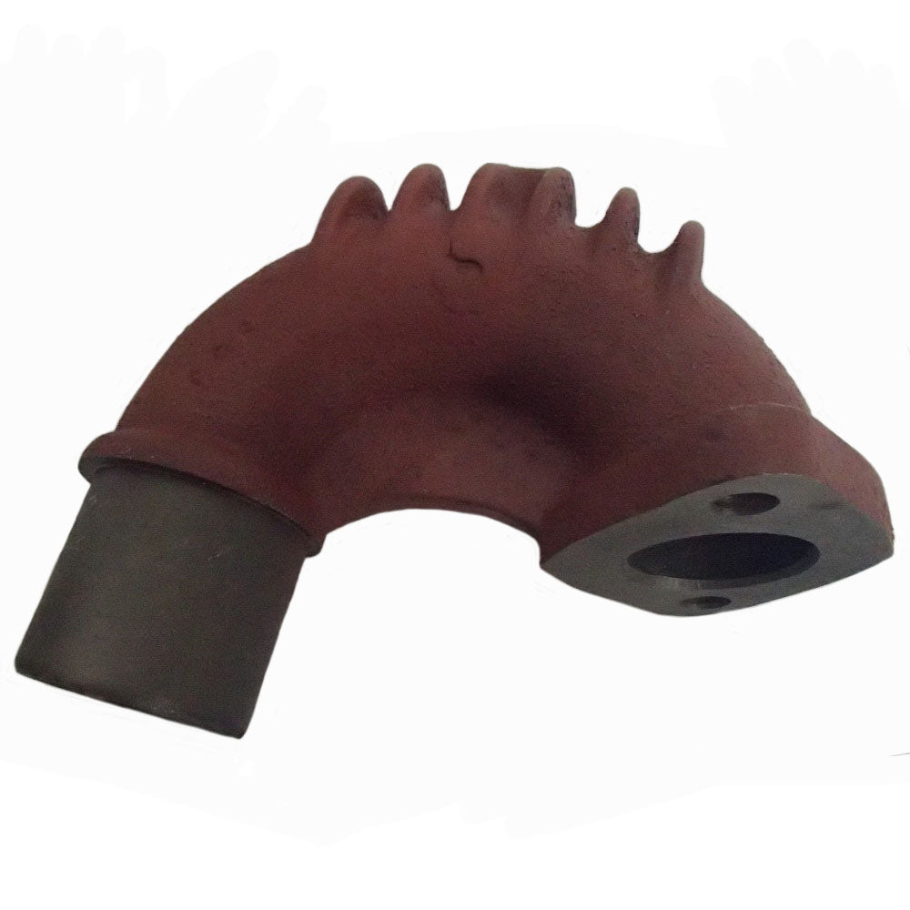 724425M1 Flange Exhaust Elbow with Fins