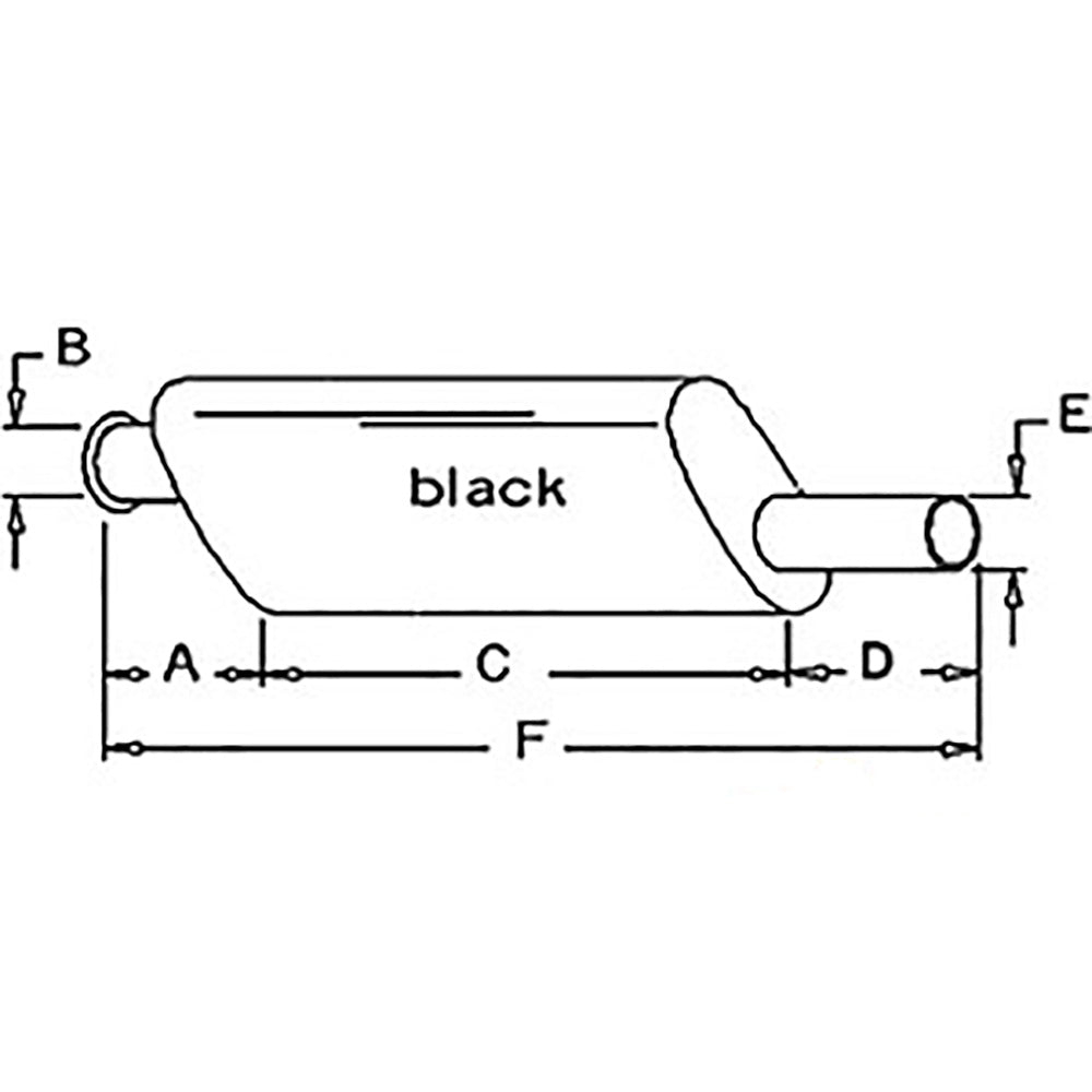 AMAR86595 Oval Muffler – Fits John Deere – additional image 2