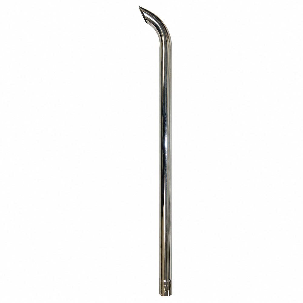ZNL89020C 48" Curved Chrome Exhaust Stack 2" ID – Fits Belarus