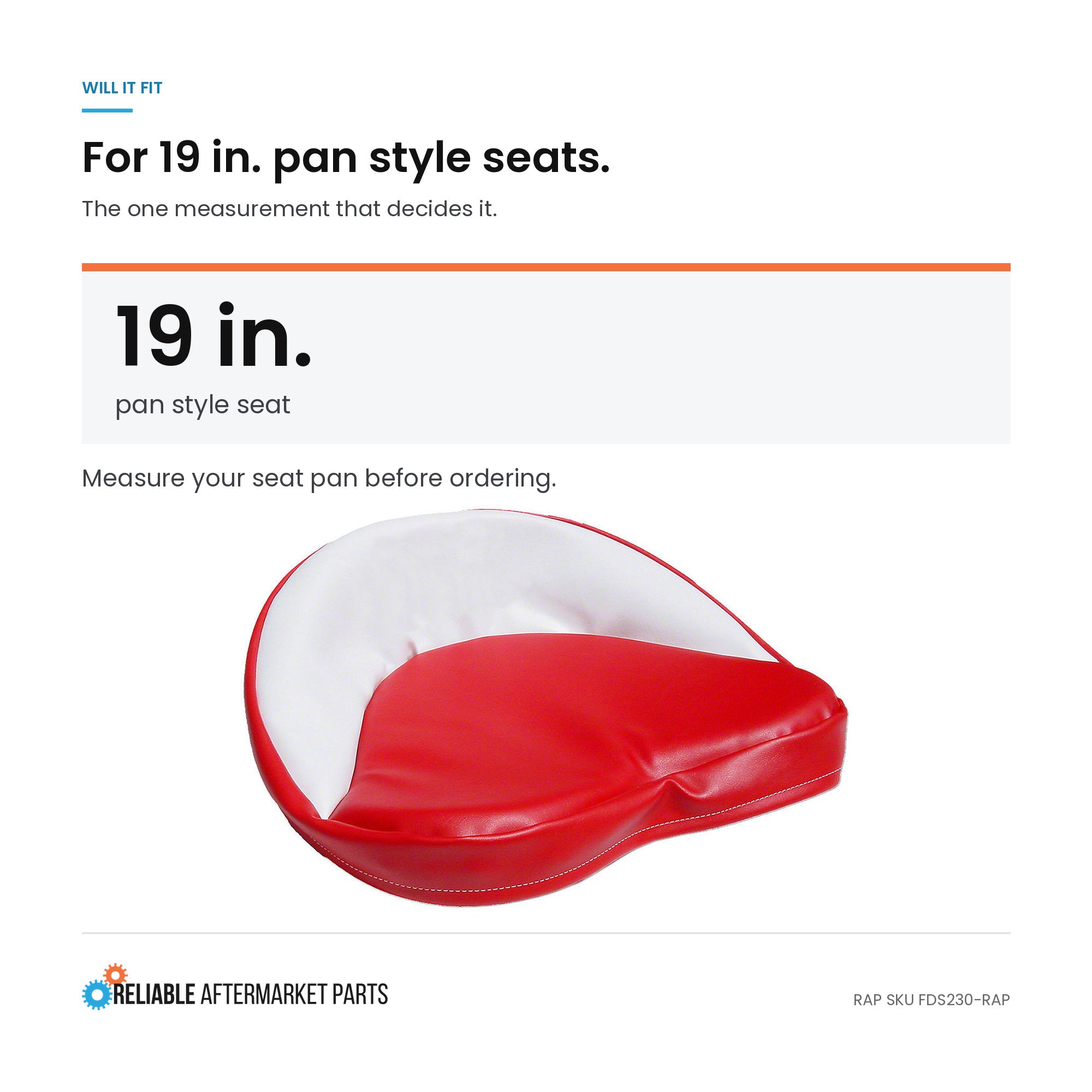 Red & White Seat Cushion