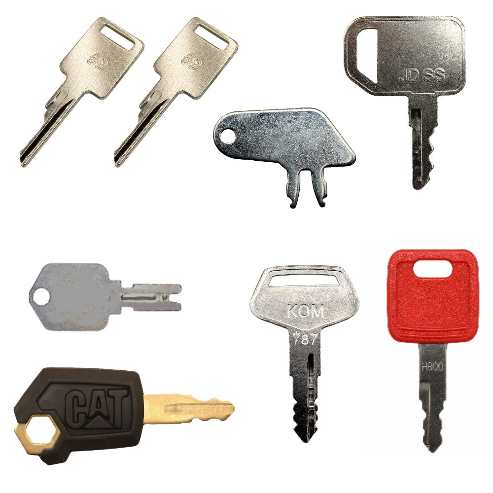8398-KEY Pc. Heavy Equipment / Construction Key Set – Fits Caterpillar