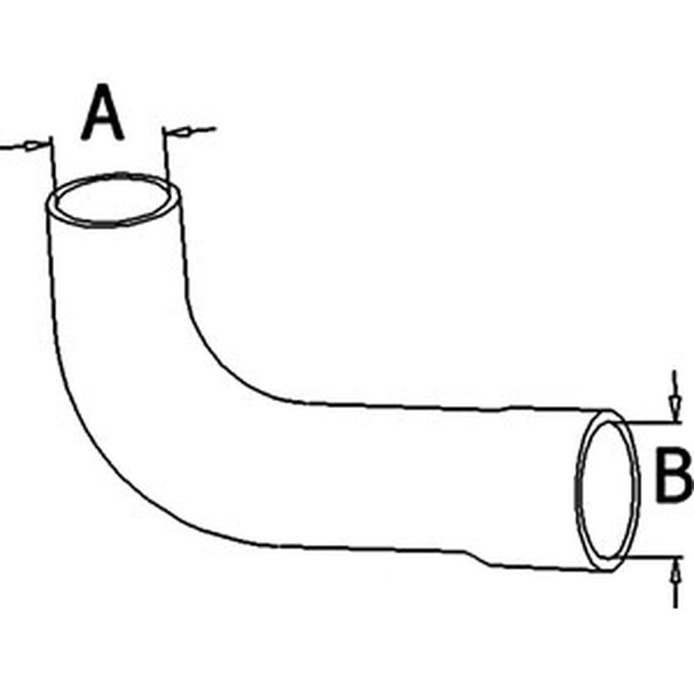 L62214 Upper Radiator Hose – Fits John Deere