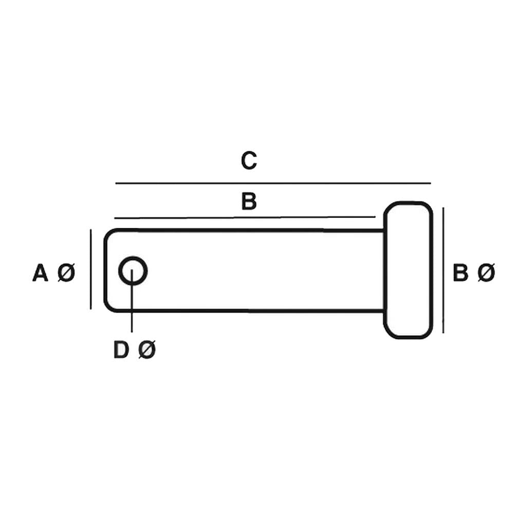 352594S Imperial Clevis Pin Ã3/8'' x 1 3/32'' – Fits Ford / New Holland – additional image 2