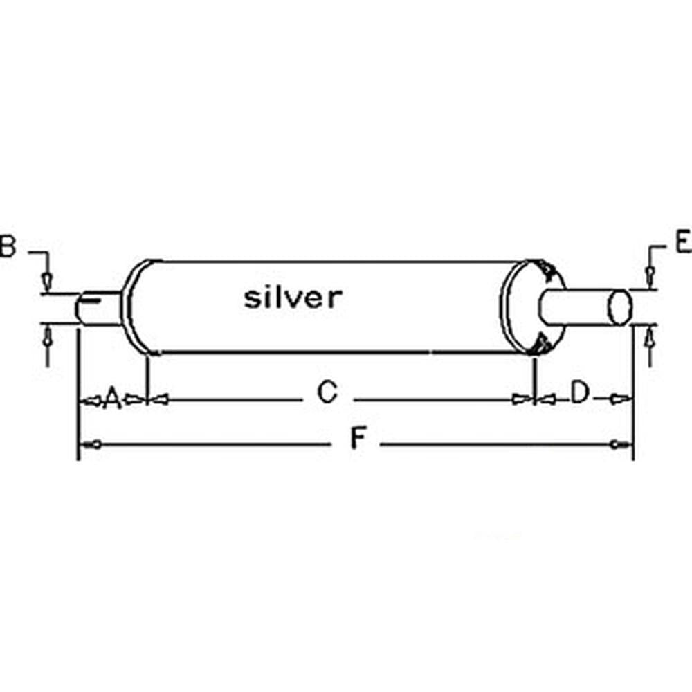 1022401M1 Muffler – Fits Massey Ferguson