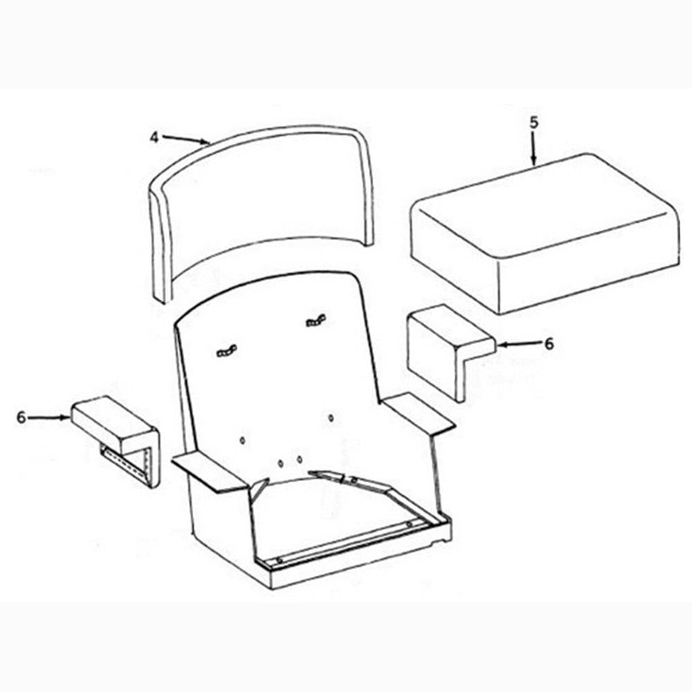 AT23482T Piece Seat Cushion Set – Fits John Deere – additional image 2