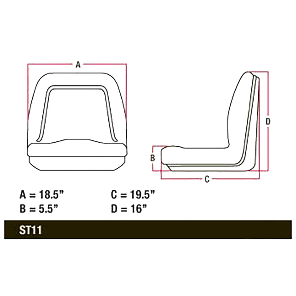 LGS97HBY Yellow Michigan Style Seat – additional image 5