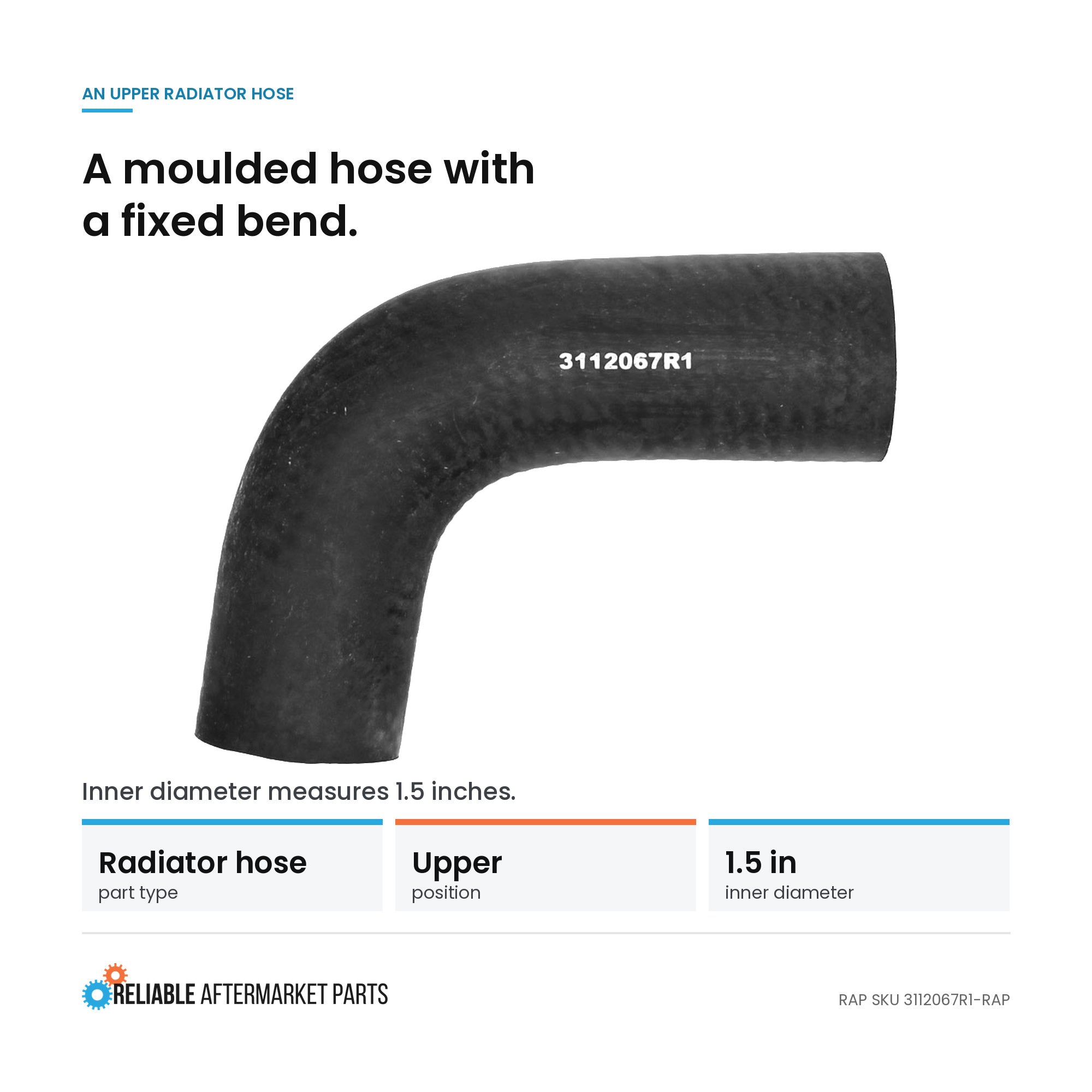3112067R1 Aftermarket Radiator Hose Upper – Fits International Harvester