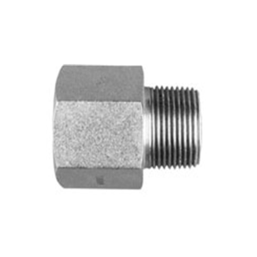 R30816 Adapter Straight Solid Male NPT x Female ORB - 1/2"-14 NPT x 3/4"-16 ORB – Fits John Deere