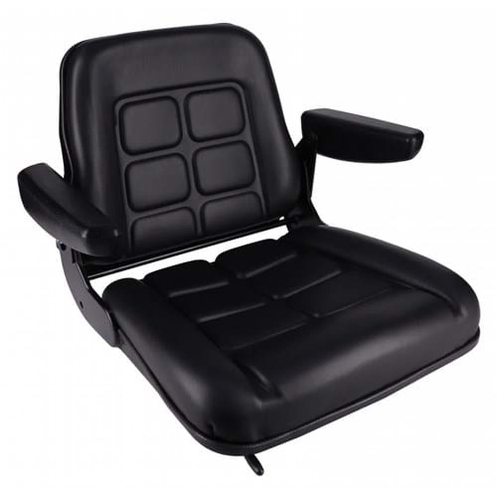 S830801-HYC Low Back Seat, Black Vinyl – Fits Allis Chalmers