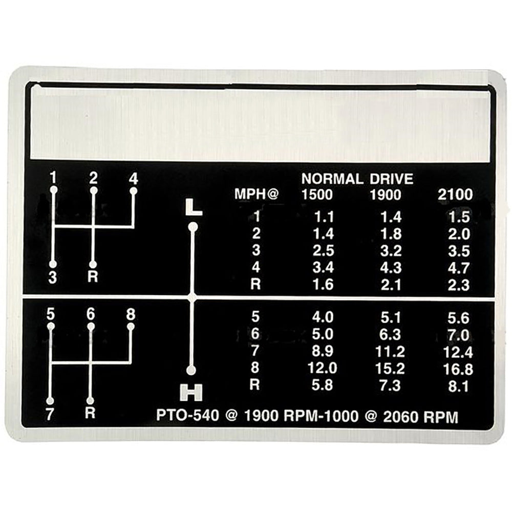 690962 8 Speed Shift Pattern Decal