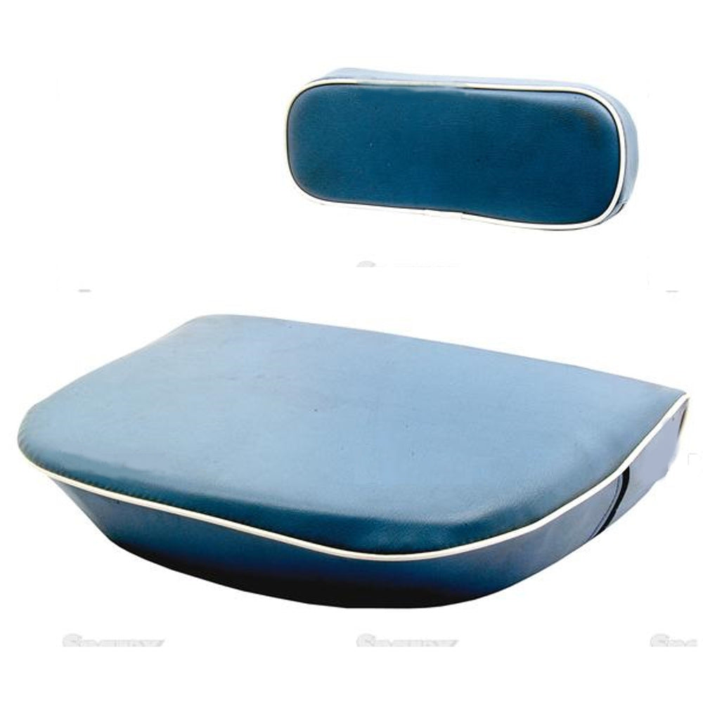 RAP67202 Seat Cushion Set Blue with White Trim