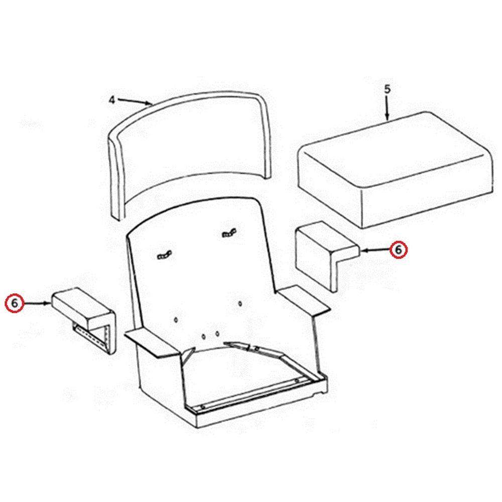 AT10140 Crawler Armrest Pair – Fits John Deere – additional image 3
