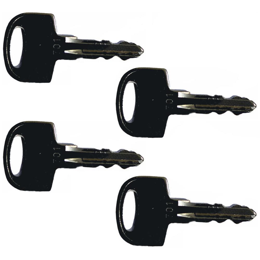 105-1790 (4) Keys 701 Updated Design Ignition Start Starter Key Set – Fits Ditch Witch