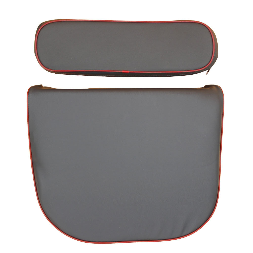 1210-1601 Seat Cushion with Backrest- with Red Trim – Fits Massey Ferguson