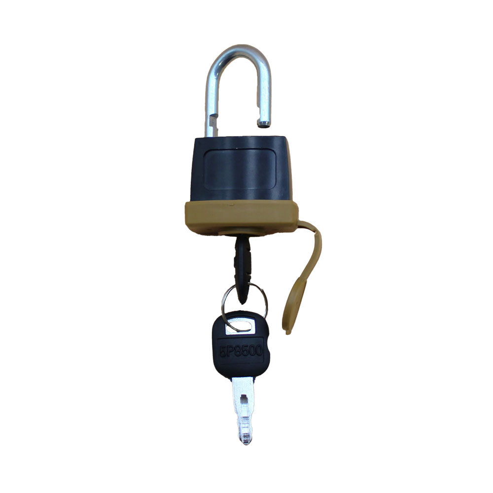 246-2641 (5) Heavy Duty Weatherproof Padlocks with (2)Keys Rubber Sealed Fuel Cap Lock – Fits Caterpillar – additional image 2
