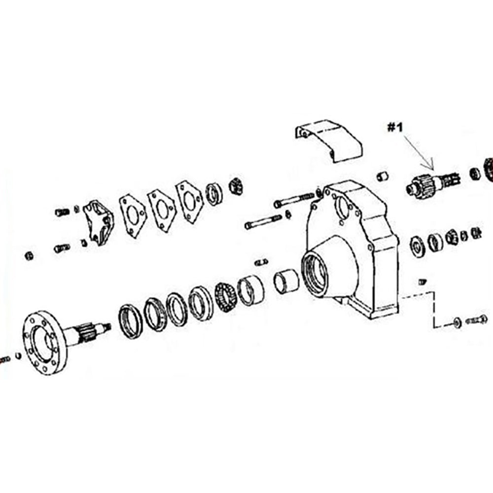 T40859 Dozer Pinion Shaft – Fits John Deere – additional image 3