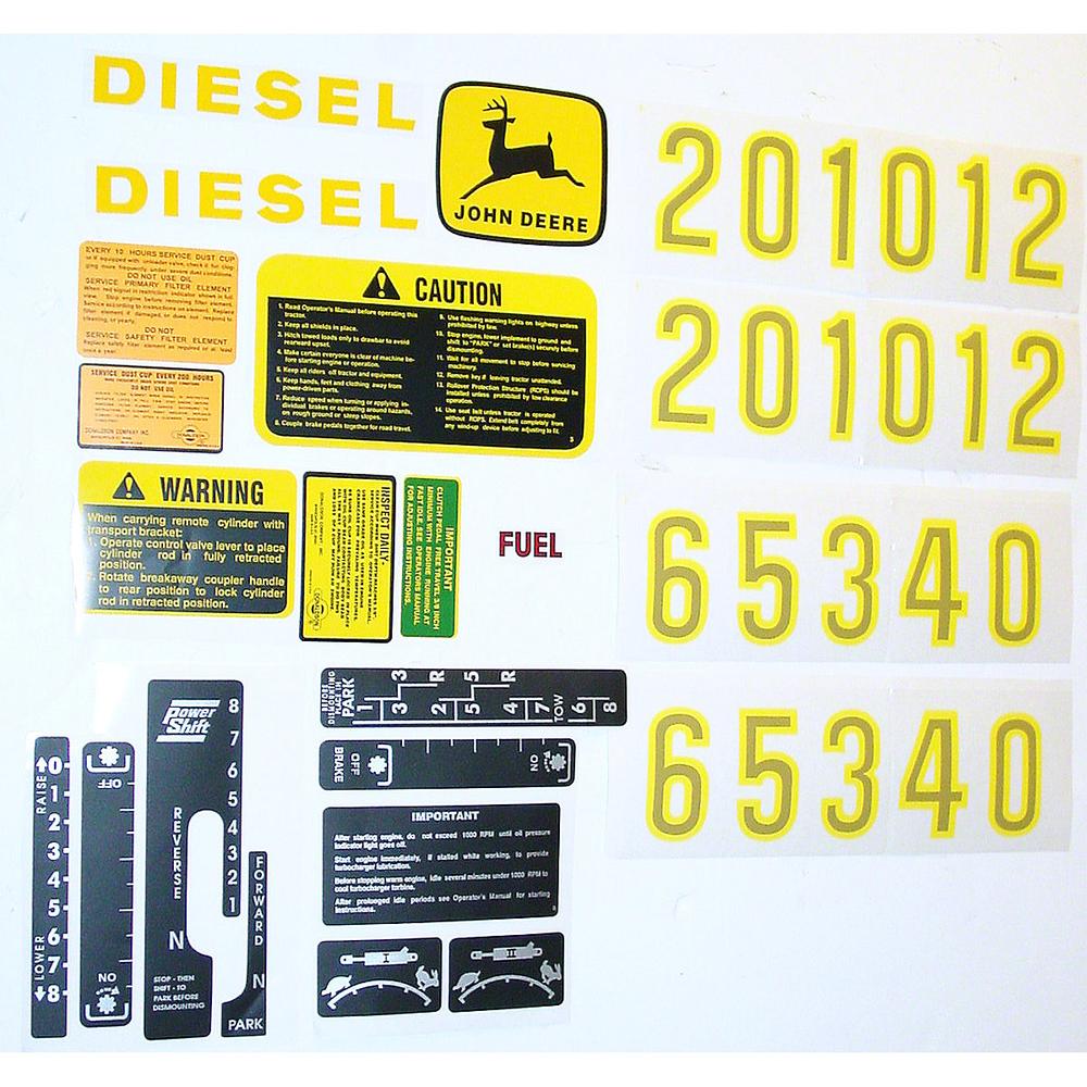 AR34177 Decal Set – Fits John Deere
