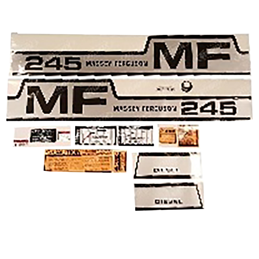 DKMF245D Complete Decal Set – Fits Massey Ferguson