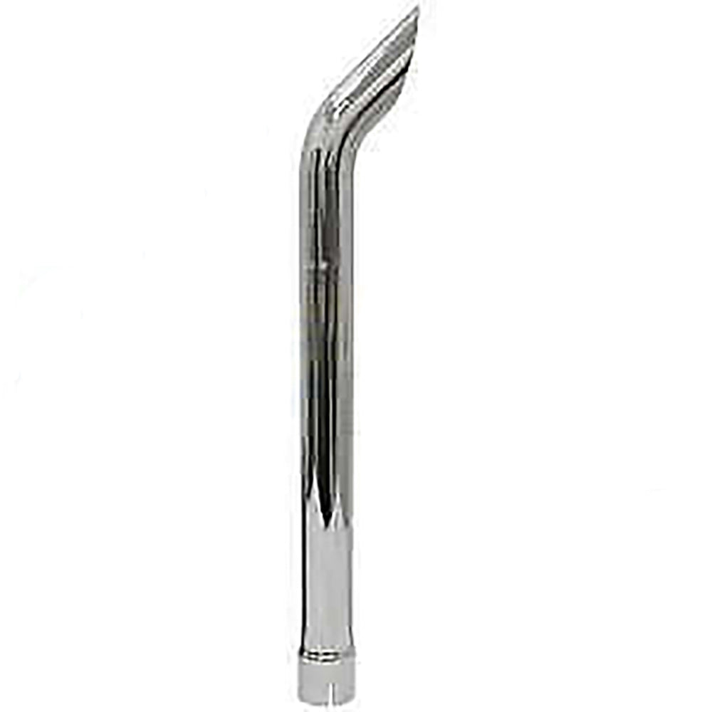 A-132223A1 Chrome Vertical Exhaust Stack, Curved – Fits Case
