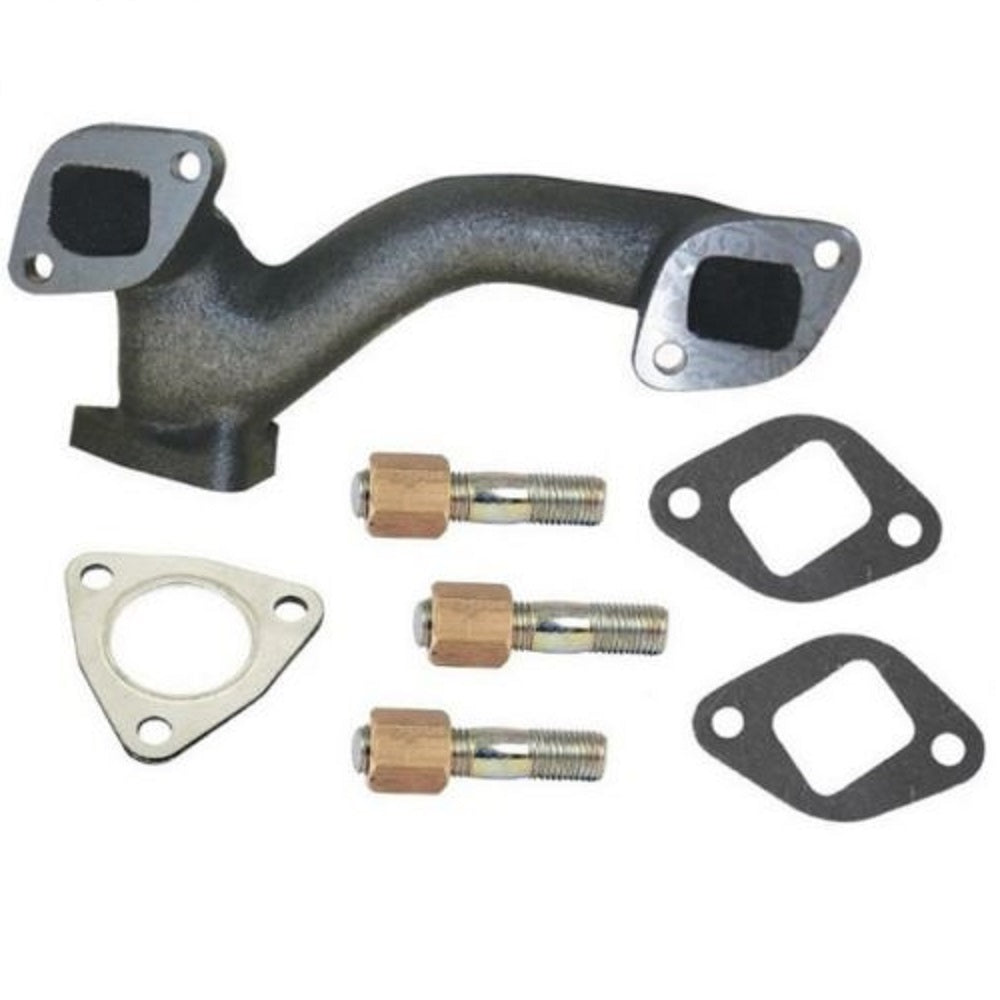 1082589M1 Manifold with Elbow, Gasket and Stud & Nut – Fits Massey Ferguson