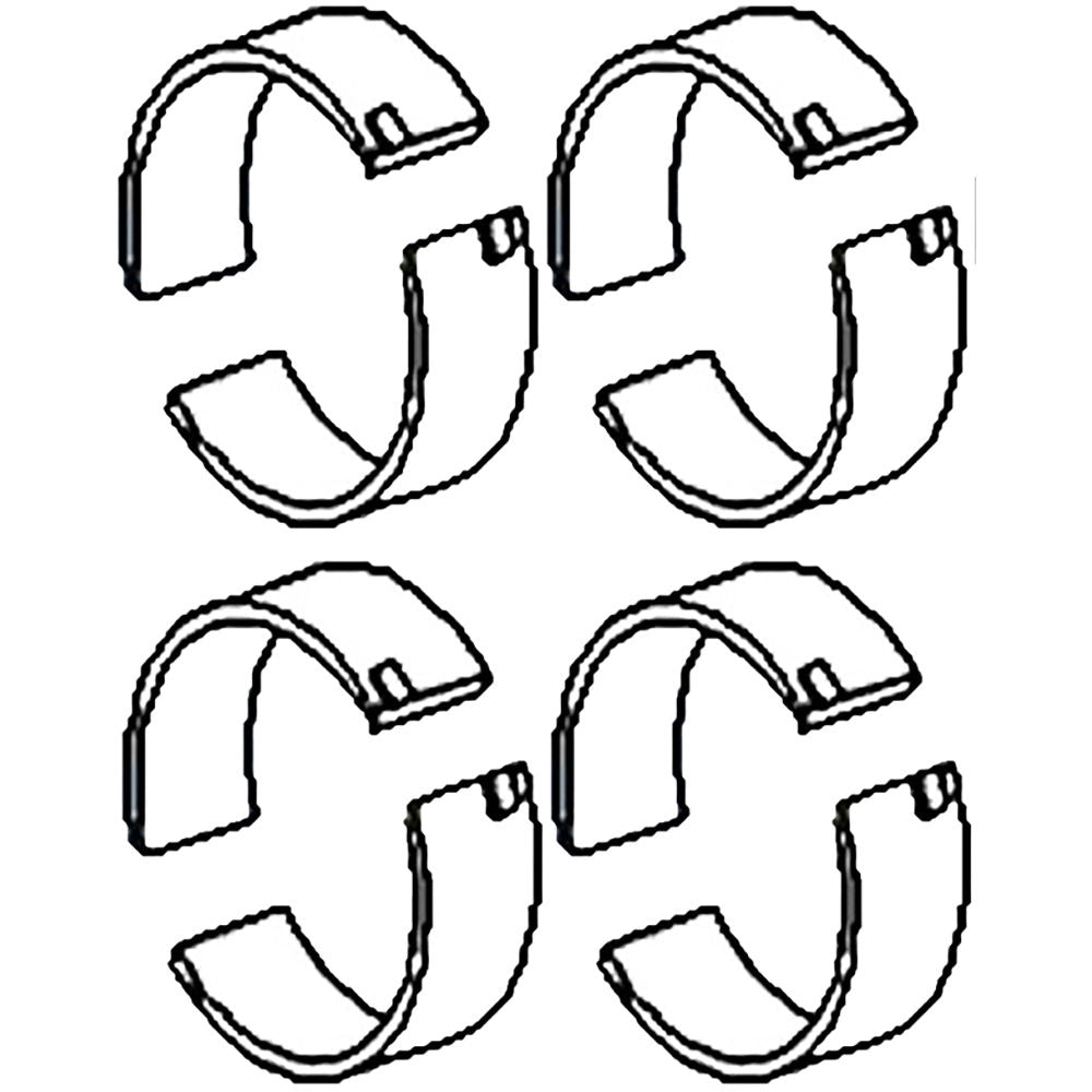 70223625 Pack of (.020") Connecting Rod Bearings – Fits Allis Chalmers