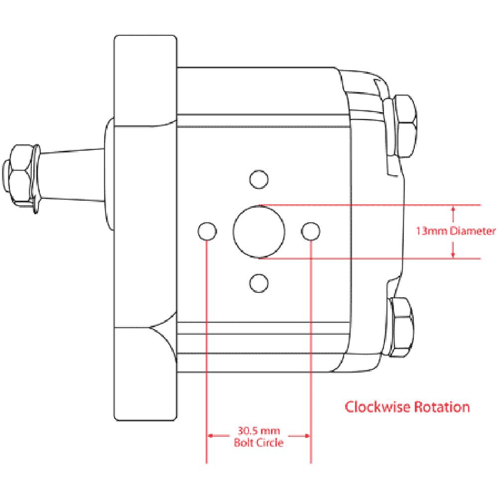 TX11830-CLOCKWISE Hydraulic Pump – Fits Long – additional image 4
