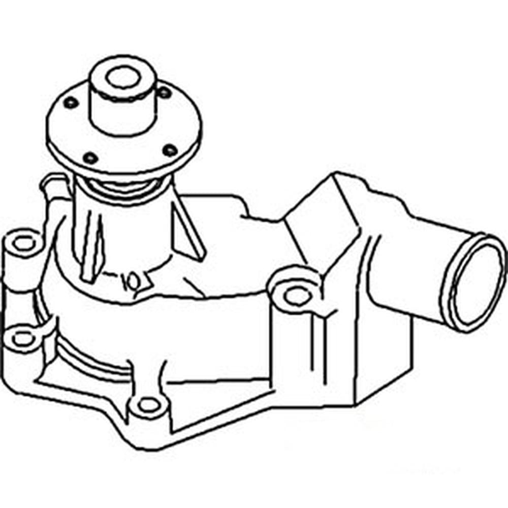 AT21205 Water Pump w/ Press-on Pulley – Fits John Deere – additional image 6
