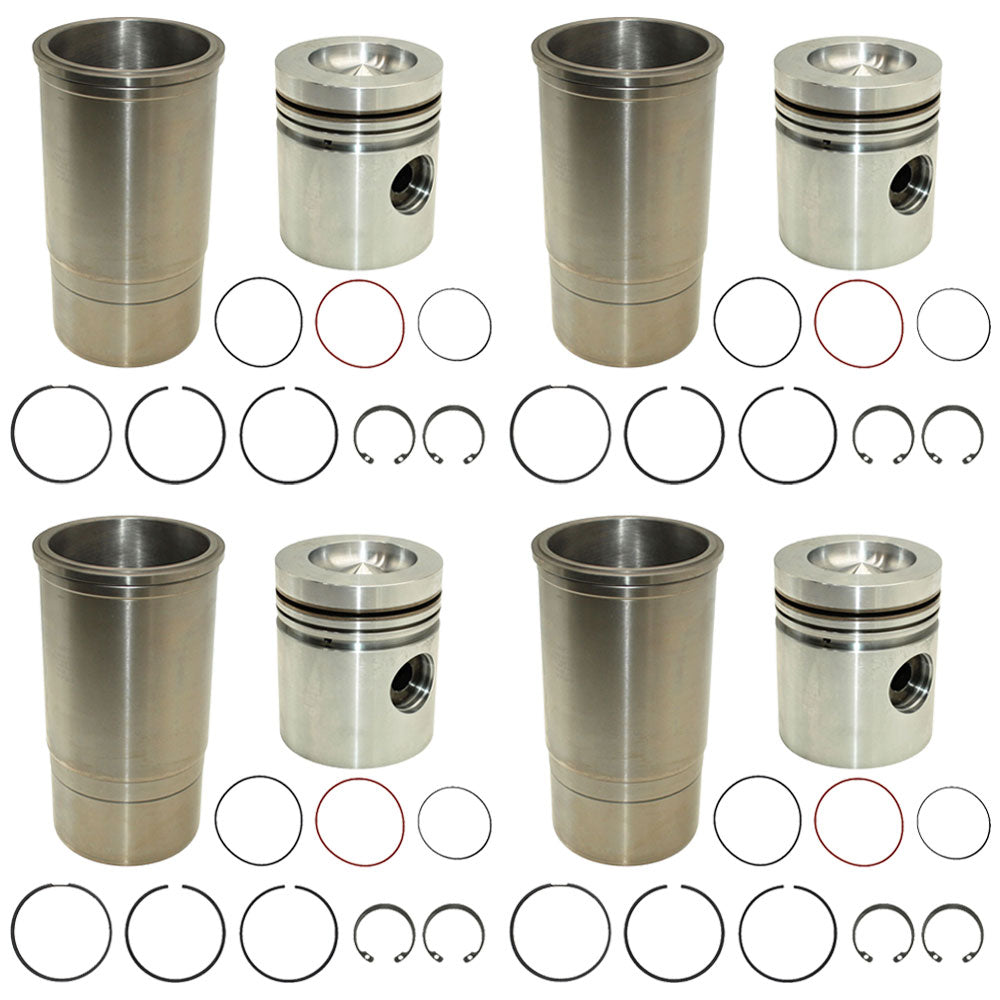RE23173 Qty 4: Early Piston Liner Kits – Fits John Deere